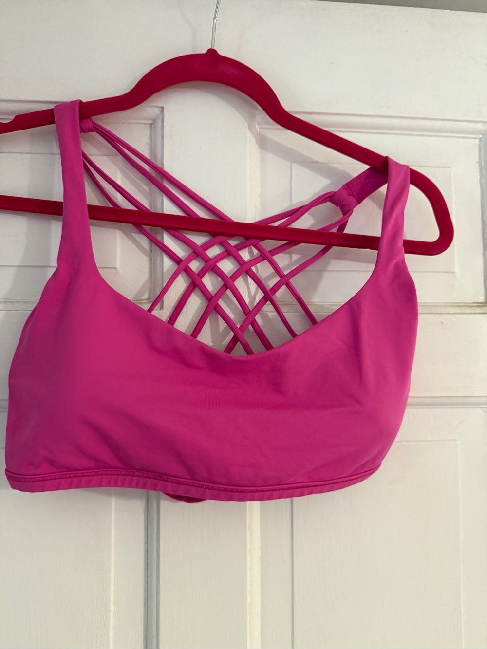 lululemon athletica Pink Strappy Back Sports Bra